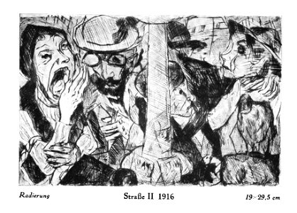 Max Beckmann - Straße II, 1916