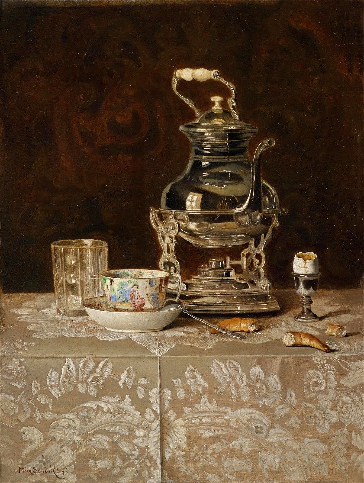 Max Schödl Stillleben mit Samovar