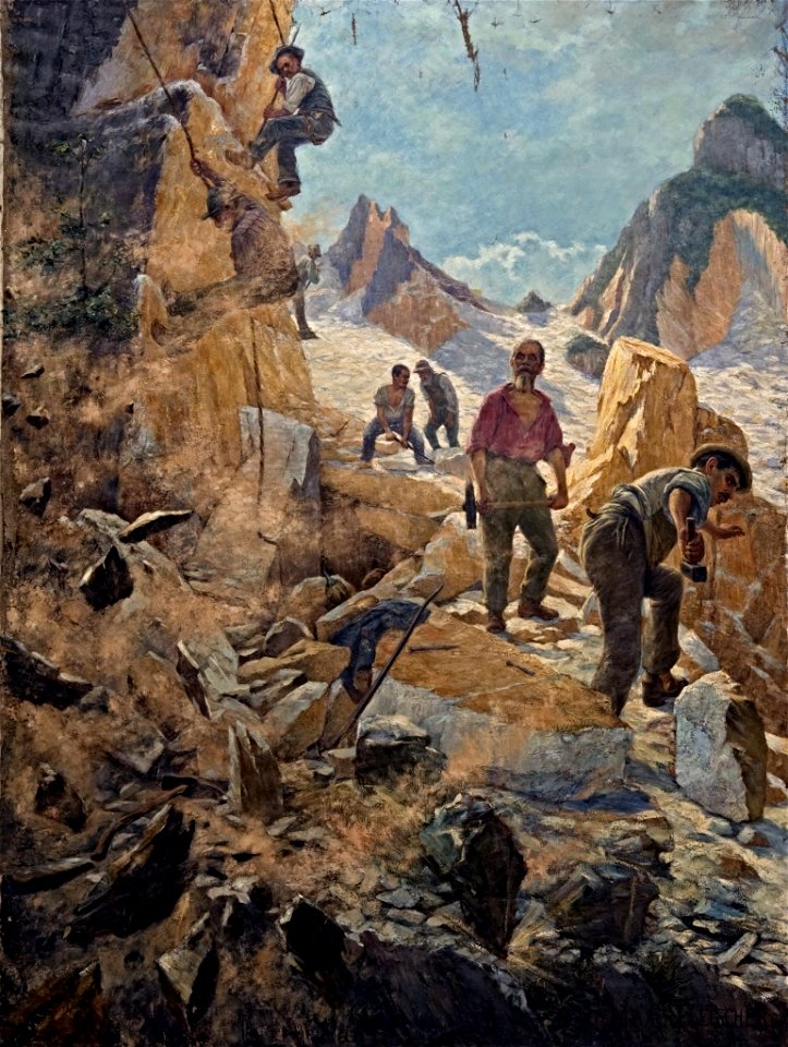 Max Fleischer - Mamorbrüche von Carrara - BG-M 1282-78 - Berlinische Galerie