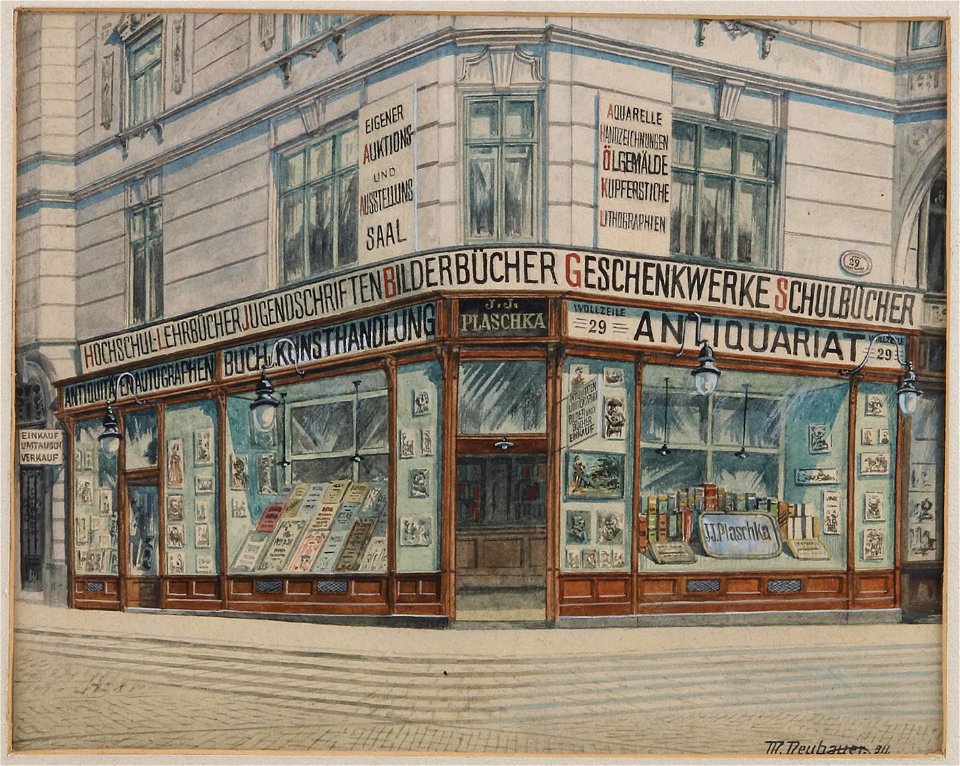 Max Neubauer Antiquariat Plaschka 1911