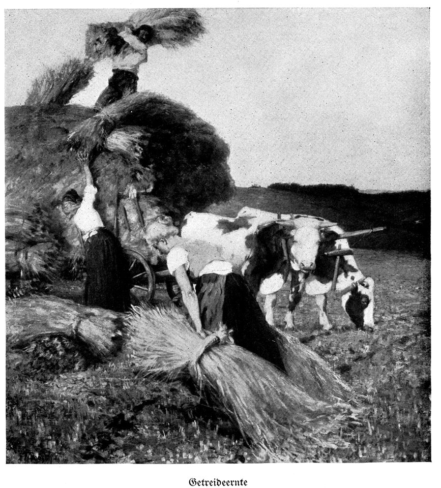 Max Poosch Getreideernte 1923 dgE