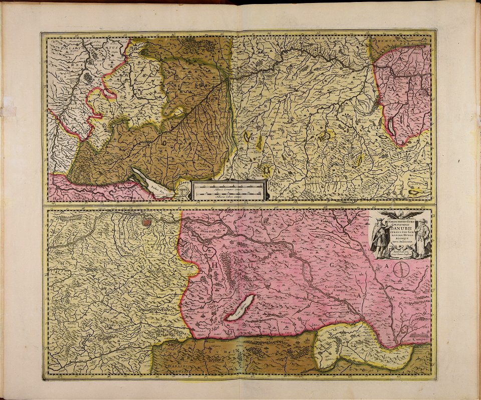 Maximi totius Europae fluminis Danubii cursus per Germaniam Hungariamque nova delineatio - CBT 5873409