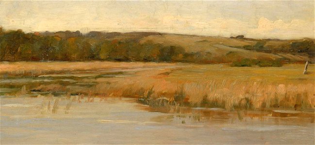 Max Weyl - Hill and Marshland - 1952.13.160 - Smithsonian American Art Museum. Free illustration for personal and commercial use.
