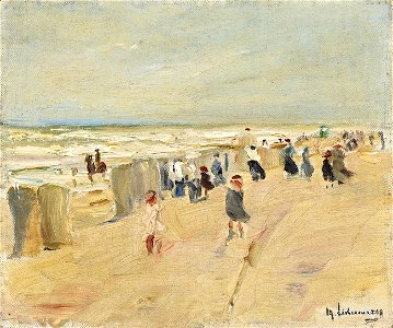 Max Liebermann - Strand in Nordwijk bei Sturm