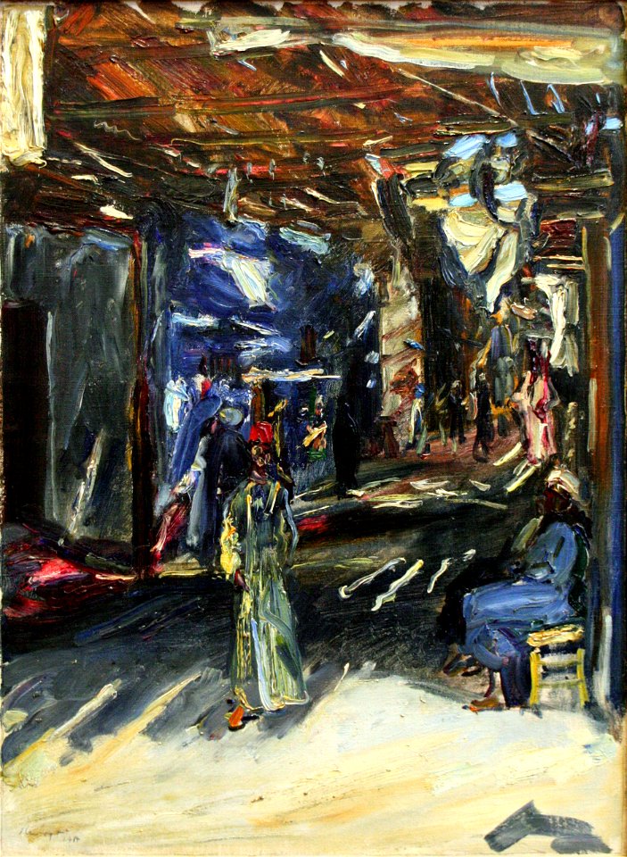 Max Slevogt - Bazar in Assuan I