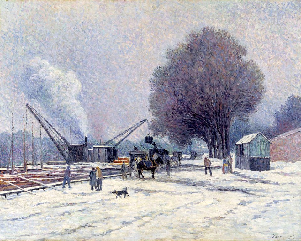 Maximilien Luce - The Boulogne Embankment - A II 1451 - Finnish National Gallery