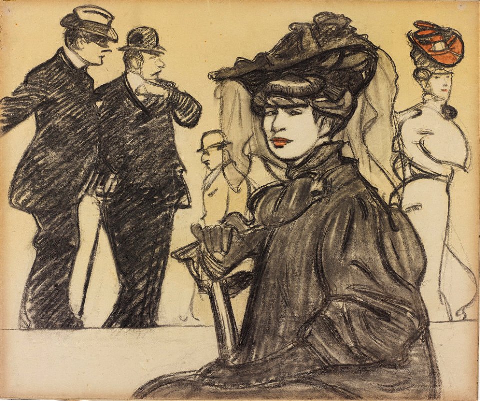 Maxime Dethomas - Cliente au Café du Rat Mort (c.1905)