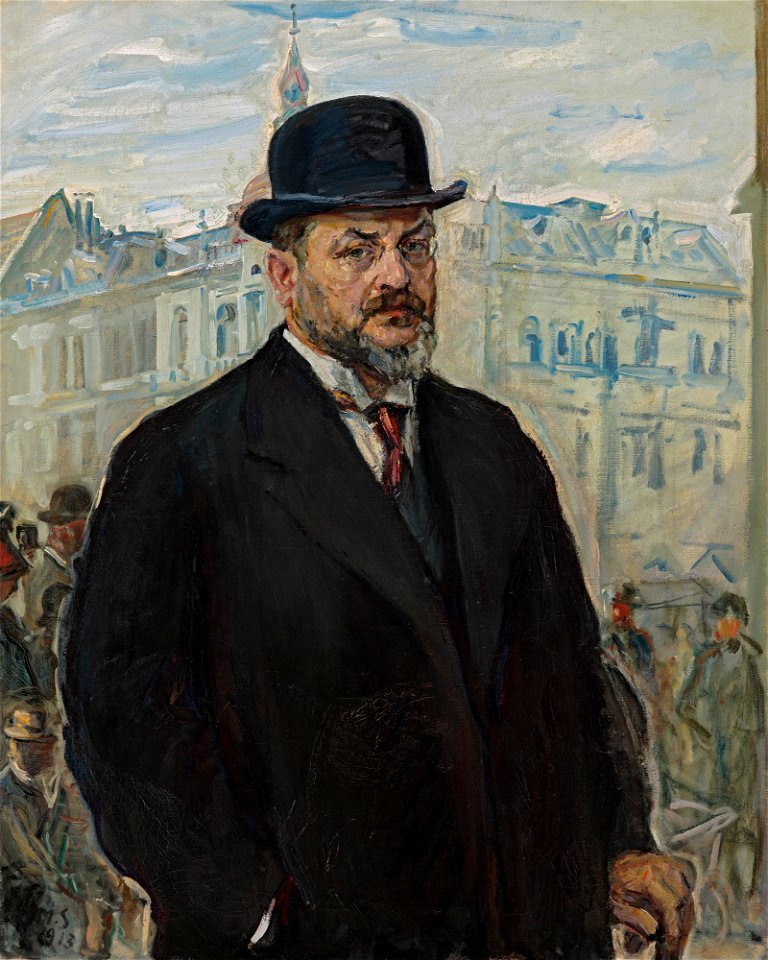 Max Slevogt - Selbstbildnis mit schwarzem Hut - G 12194 - Lenbachhaus