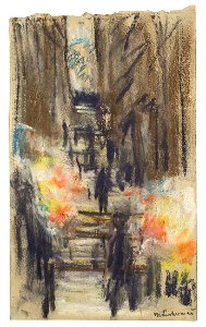 Max Liebermann Italienische Straßenszene 1898