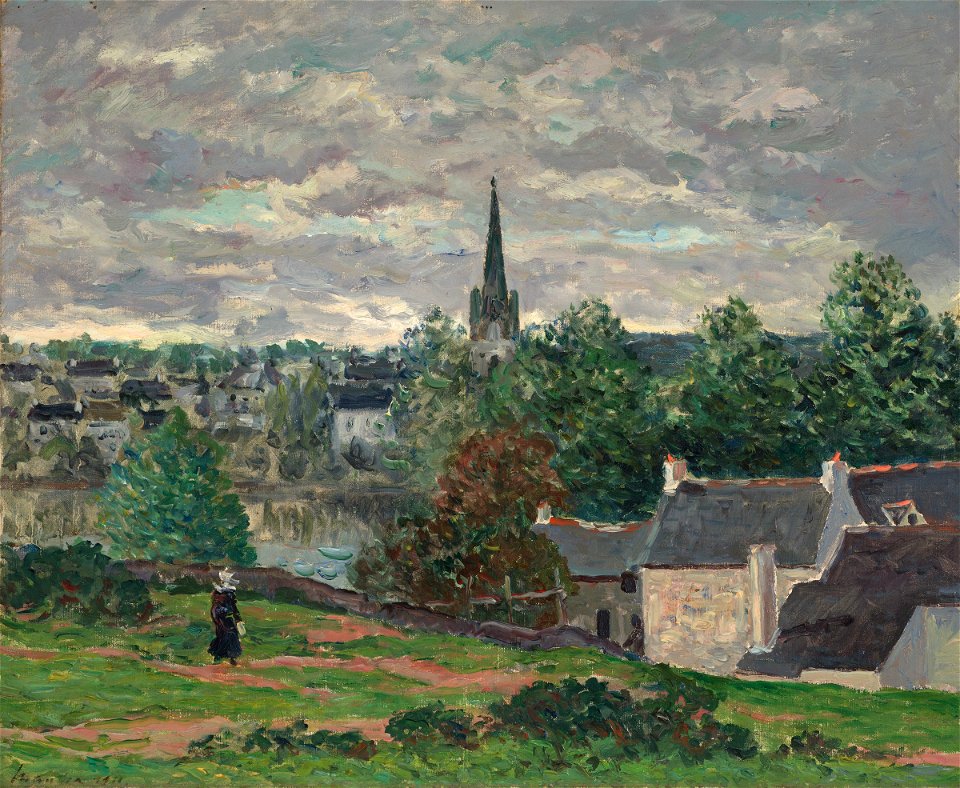 Maxime-Emile-Louis Maufra - The Village of Rosporden (Finistere) - 1949.123 - Harvard Art Museums
