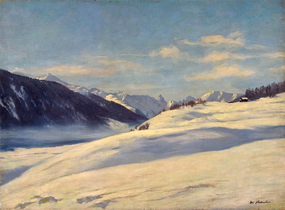 Max Hünten Winterlandschaft