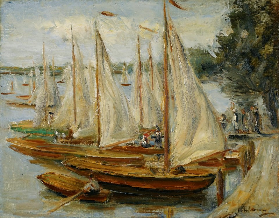 Max Liebermann - Segelboote am Wannsee