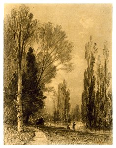 Maxime Lalanne - River Landscape at Evening - Google Art Project
