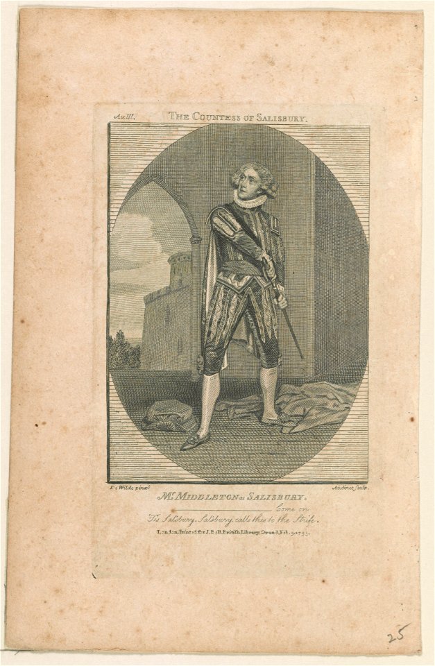 Mr. Middleton as Salisbury in the Countess of Salisbury LCCN2003679925