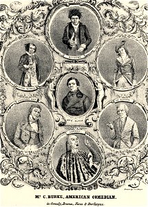 Mr. C. Burke, American Comedian. In Comedy, Drama, Farce, and Burlesque