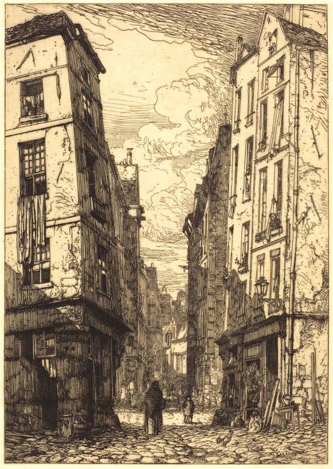 Maxime Lalanne, Rue des Marmousets, 1862 - National Gallery of Art
