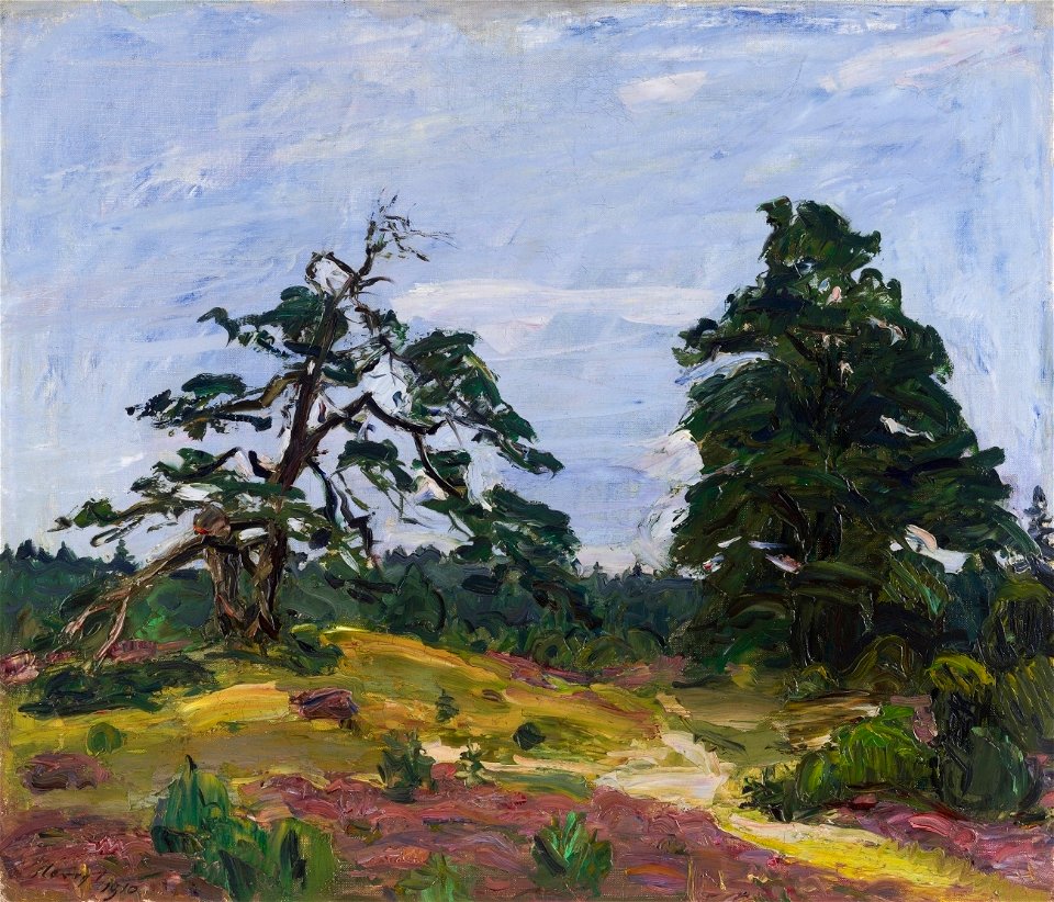 Max Slevogt Heide und Bäume 1910