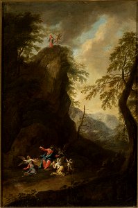 Maximilian Joseph Schinnagl - Temptation of Christ and attending angels - M.Ob.1799 MNW - National Museum in Warsaw