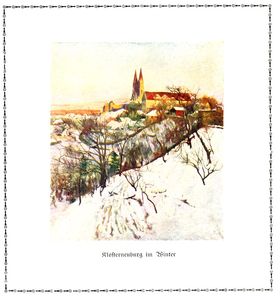 Max von Poosch Klosterneuburg im Winter 1923 dgE