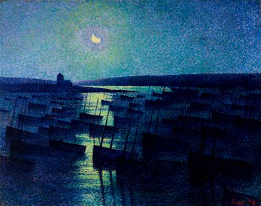 Maximilien Luce - Camaret, Moonlight and Fishing Boats - 29-1998 - Saint Louis Art Museum