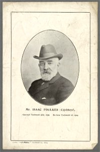 Mr. Isaac Foulkes (Llyfrbryf) ganwyd Tachwedd 9fed, 1836 ; bu farw Tachwedd 2ail, 1904 (5293976)