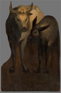 Maximilián Ratskay - Vôl a somár - O 452 - Orava Gallery