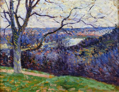 Maximilien Luce - La boucle de la Seine pres d'Herblay (The Loop of the Seine near Herblay) - 2014.21.1 - Reading Public Museum
