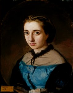 Maximina Martínez de la Pedrosa, esposa del artista, por Eduardo Rosales