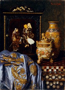 Max Schödl - Stillleben mit japanischen Kunstgegenständen - 3564 - Kunsthistorisches Museum