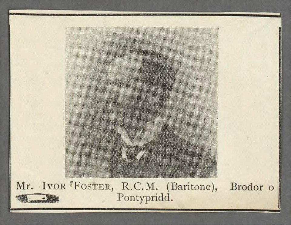 Mr. Ivor Foster, R.C.M. (Baritone) brodor o Pontypridd (5348992)