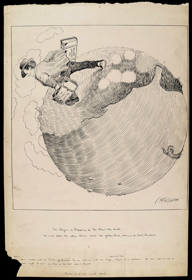 Mr. Bryan is preparing to go round the world; He will tell the other nations about the Yellow... (NBY 1481)