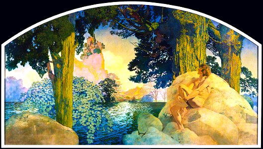 Maxfield Parrish - Dream Castle in the Sky - 71.25 - Minneapolis Institute of Arts