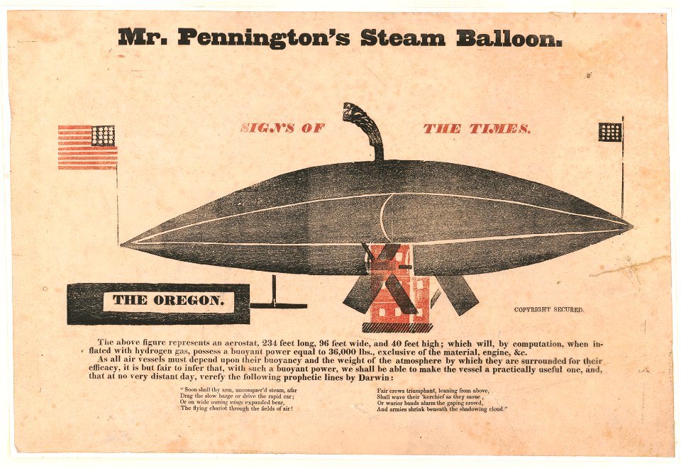 Mr. Pennington's steam balloon, signs of the times LCCN2003672999