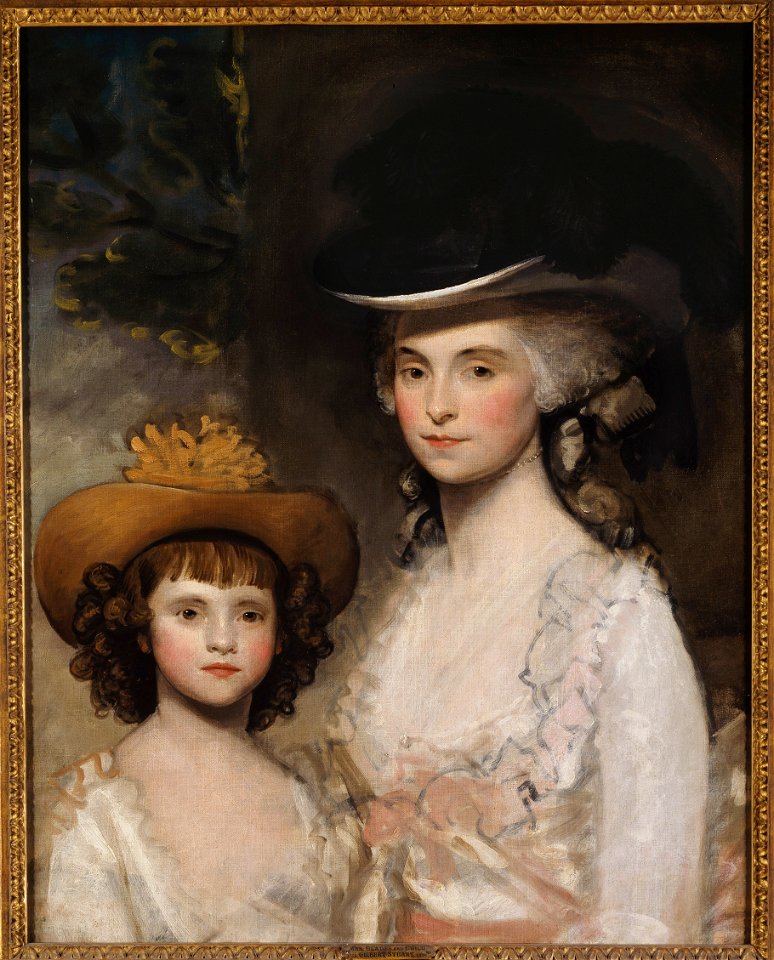 Mrs. Blades and her Daughter (Gilbert Stuart) - Nationalmuseum - 23227