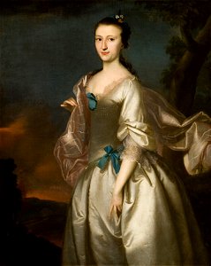 Mrs Robert Rogers (Elizabeth Browne) 1761 by Joseph Blackburn