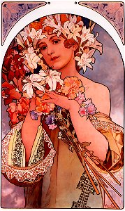 Mucha 18. Free illustration for personal and commercial use.