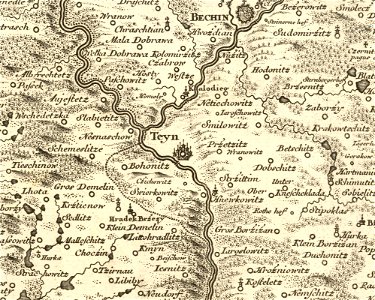 Mullerova mapa Cech 18 Teyn