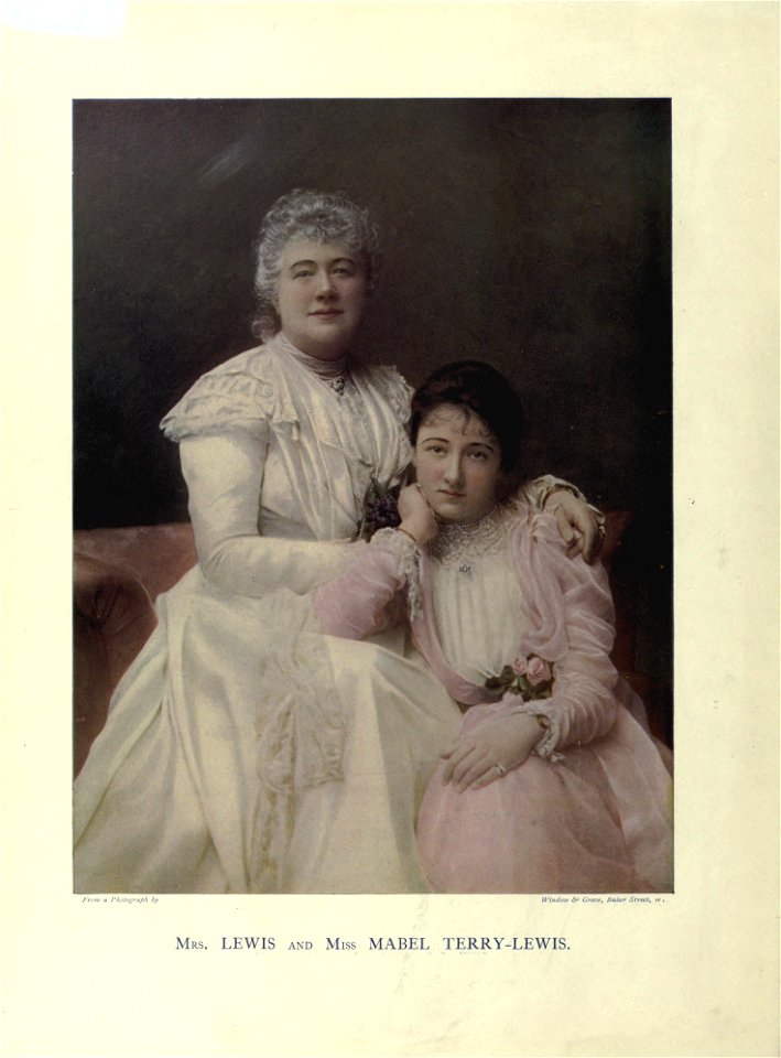 Mrs. Lewis (Kate Terry) and Miss Mabel Terry-Lewis. Window & Grove