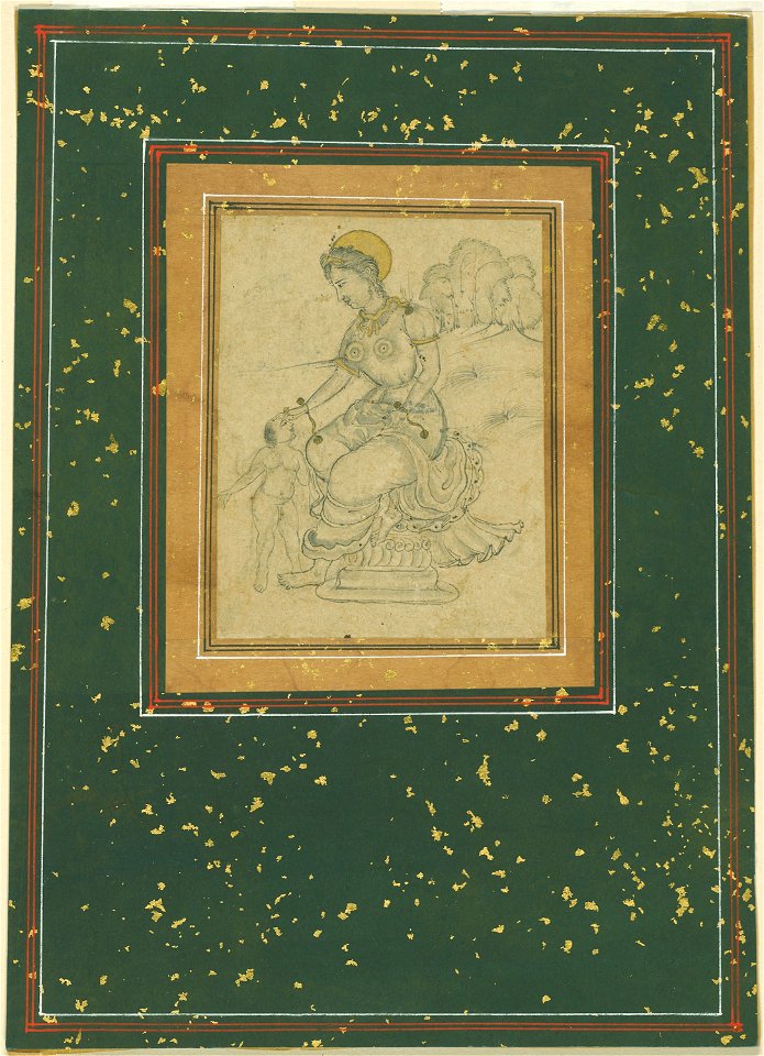 Mughal - Mother and Child - 1982.1214 - Art Institute of Chicago