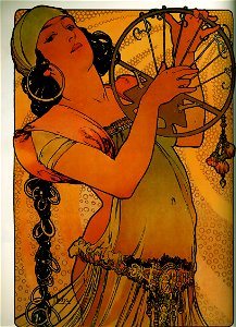 Mucha-Salome-1897. Free illustration for personal and commercial use.