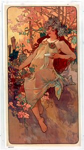 Mucha - Les Saisons (1896) - automne
