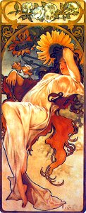 Mucha seasons 1897 summer
