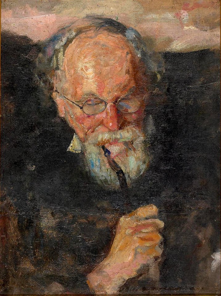 Edvard Munch - Christian Munch with Pipe - MM.M.01056 - Munch Museum (cropped)