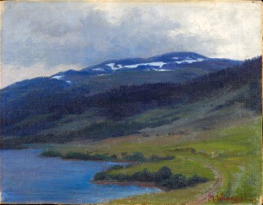 Mullfjället sett från Åre (Maria Wrangel) - Nationalmuseum - 117906