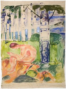 Edvard Munch - Alma Mater, Seated Youth - MM.M.00949B - Munch Museum