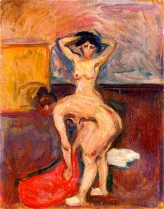 Edvard Munch - Bending and Upright Nude