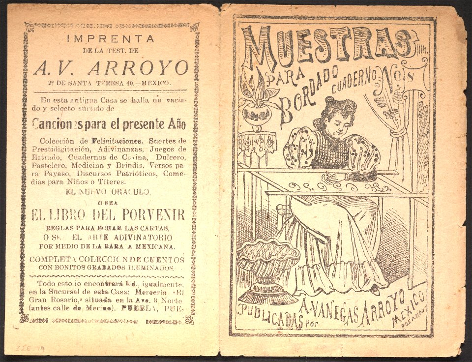 Muestras para bordado, cuaderno no. 8 LCCN99615930