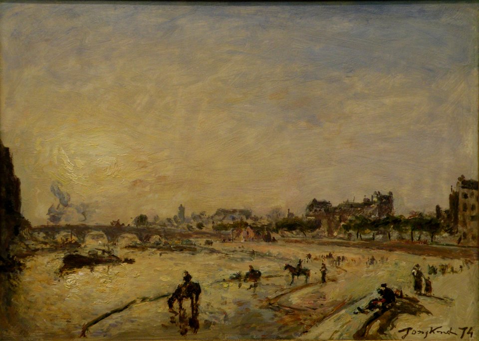 MuMA - Jongkind - Paris, le pont Marie et le quai des Célestins
