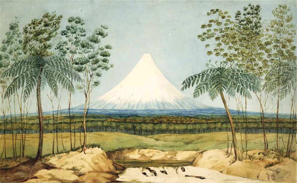 Mt Egmont from the southward.-C-025-008 (cropped)
