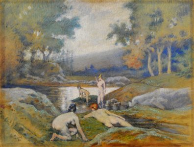 Mujeres bañándose - Eduardo Sívori